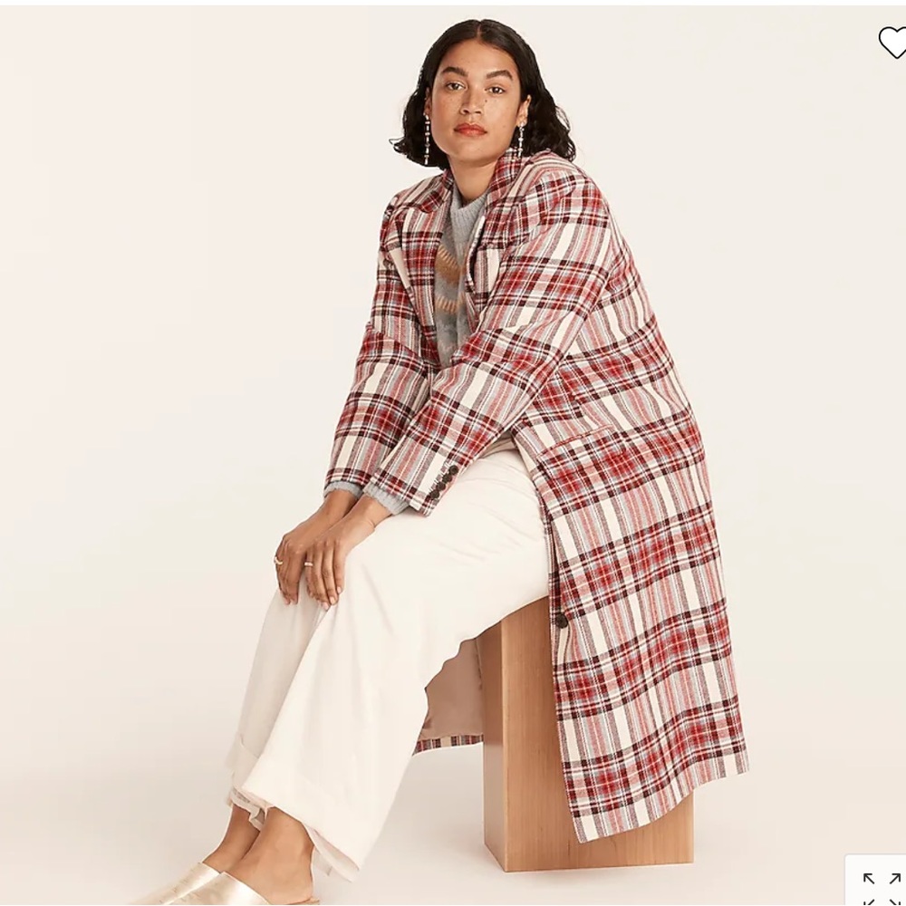 J. Crew Alfie Topcoat in Vintage Plaid